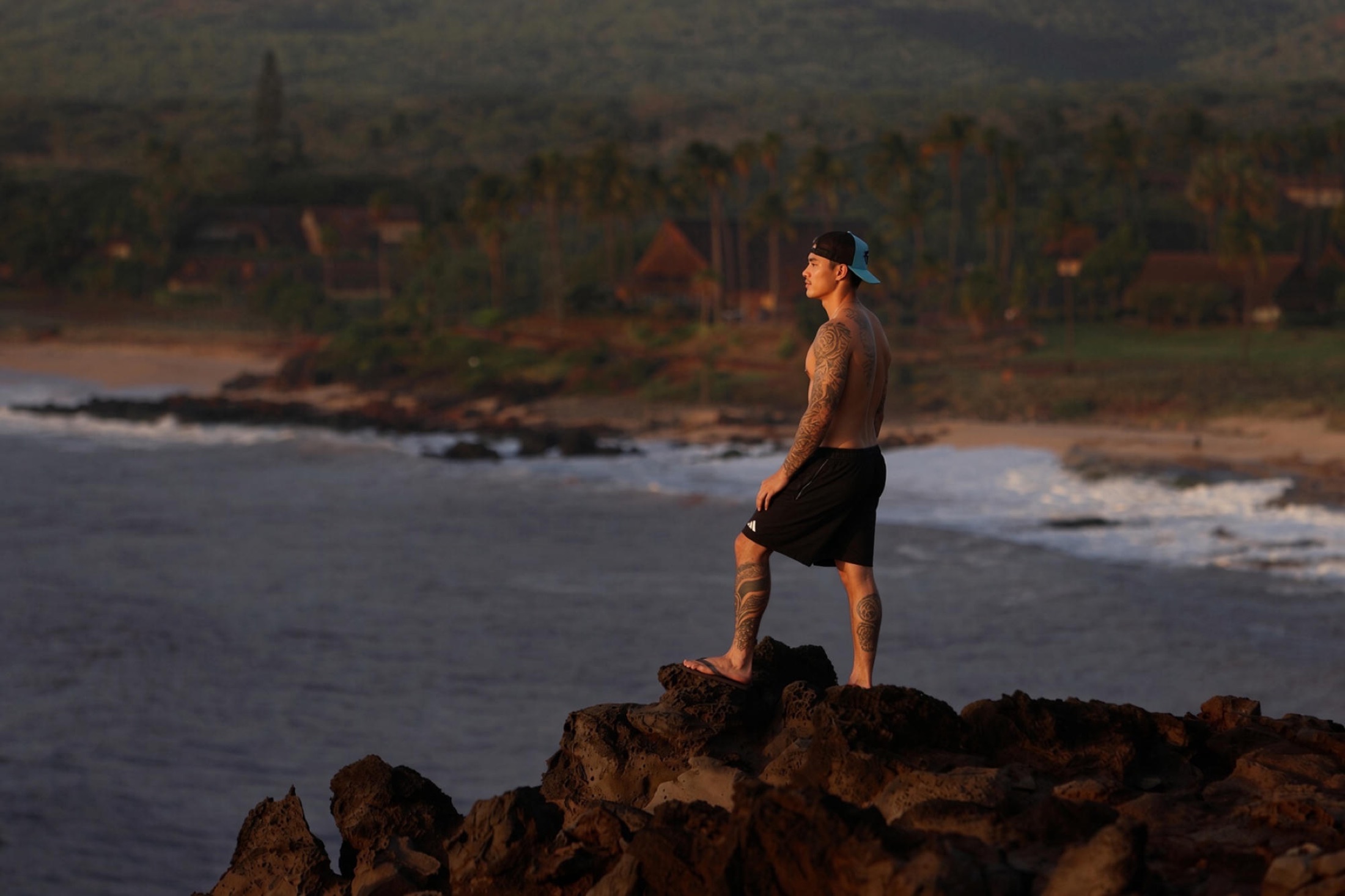 Golden hour at Kaiaka Rock